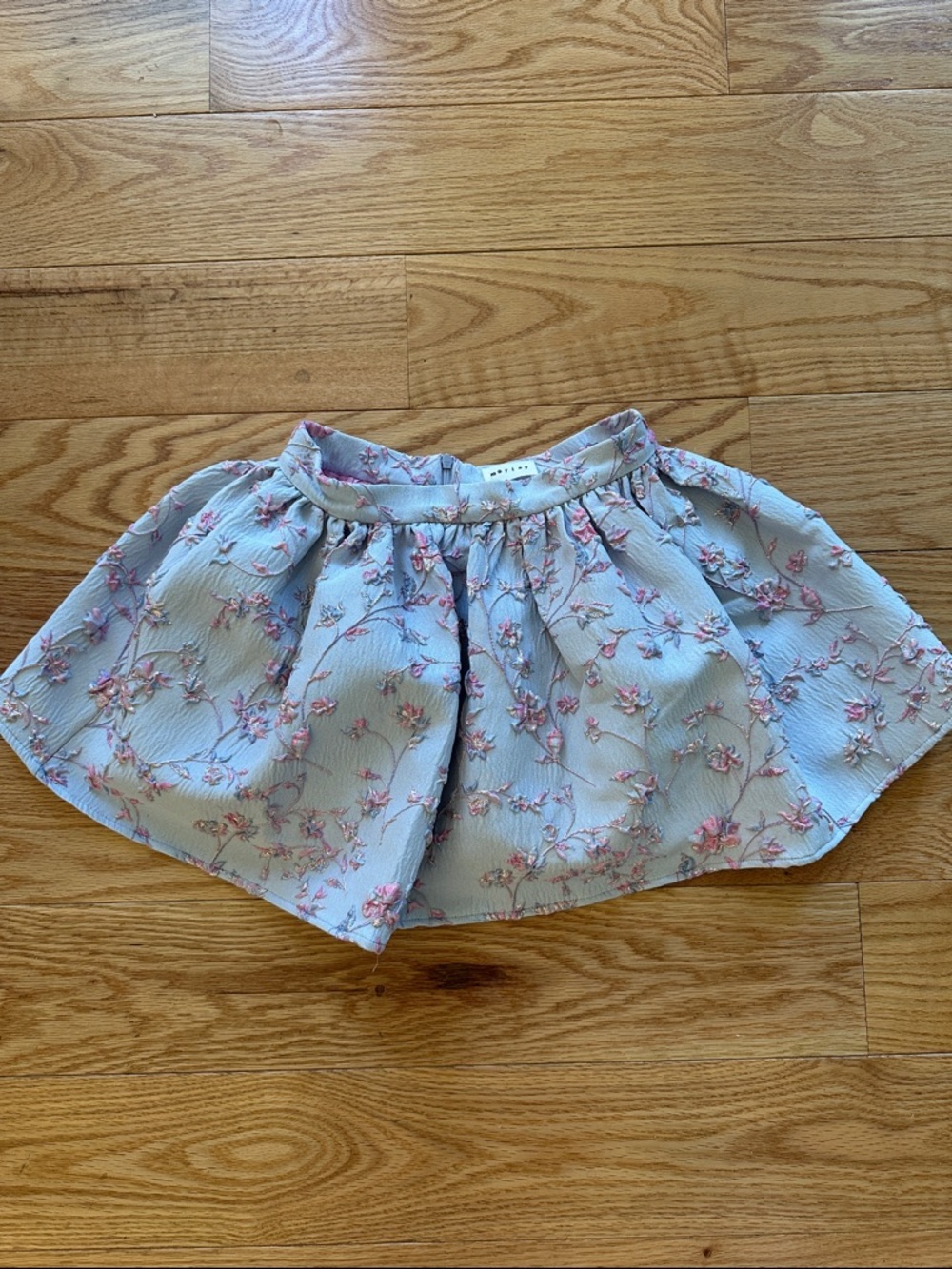 Morley Girls Light Blue Floral Mini Skirt. Size 10